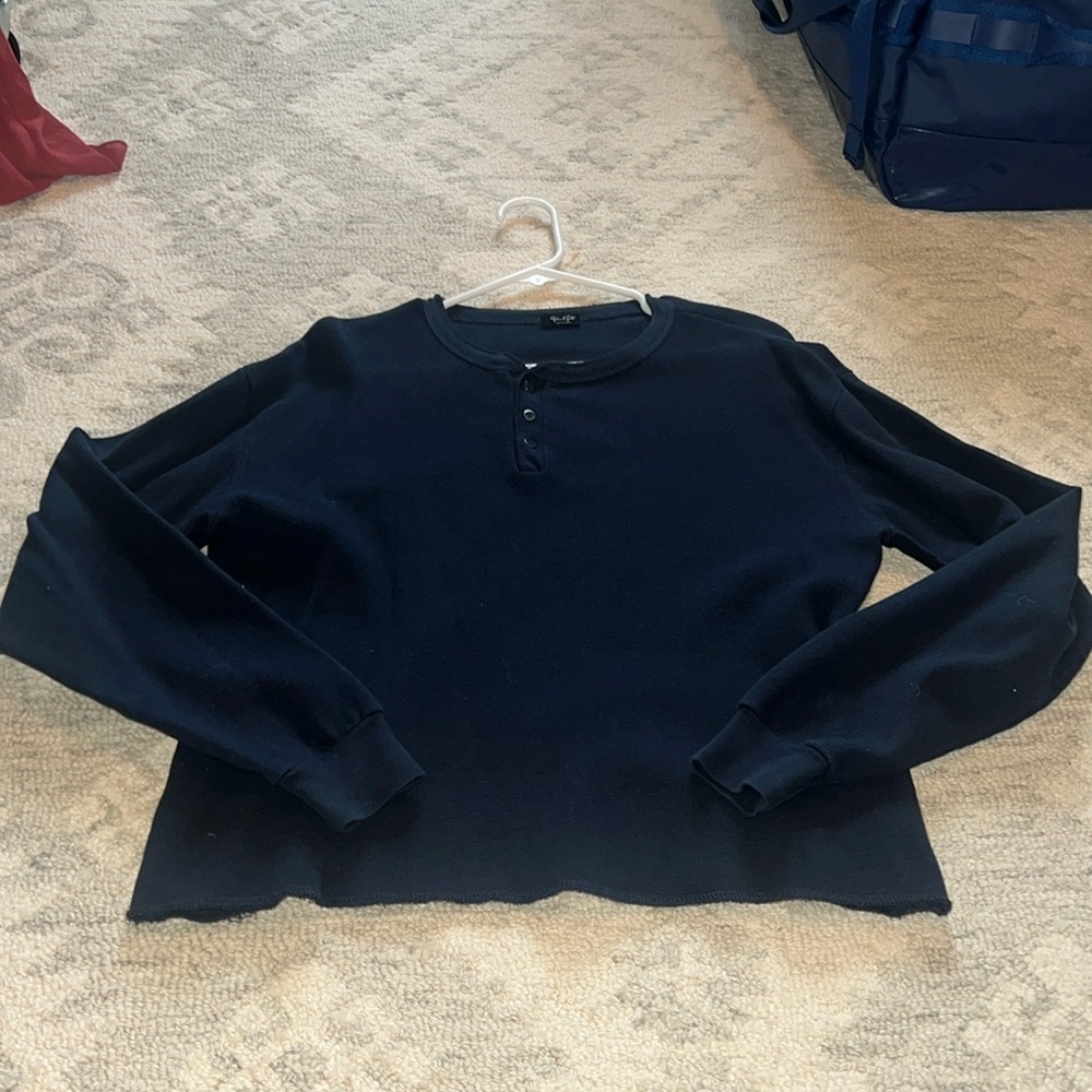 John Galt, waffle long sleeve shirt